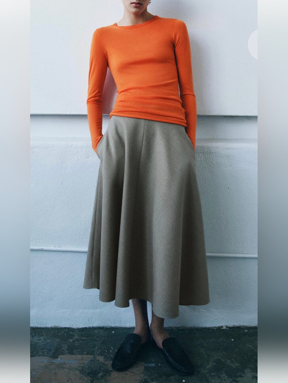 ZARA HERRINGBONE CAPE SKIRT ZW COLLECTION(S)